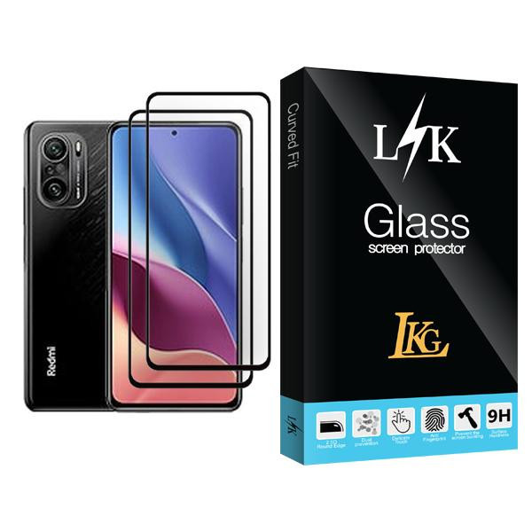 محافظ صفحه نمایش ال کا جی مدل LK Glass MIX002 مناسب برای گوشی موبایل شیائومی Redmi K40 Pro+ بسته دو عددی