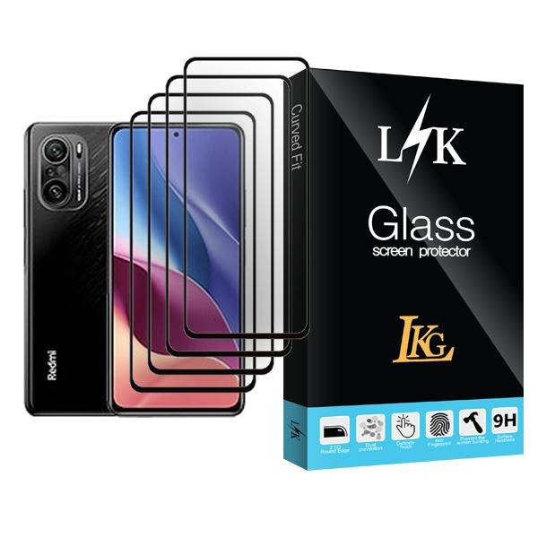 محافظ صفحه نمایش ال کا جی مدل LK Glass MIX004 مناسب برای گوشی موبایل شیائومی Redmi K40 Pro+ بسته چهار عددی
