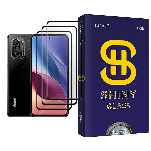 محافظ صفحه نمایش آتوچبو مدل Shiny Glass MIX003 مناسب برای گوشی موبایل شیائومی Redmi K40 Pro+ بسته سه عددی