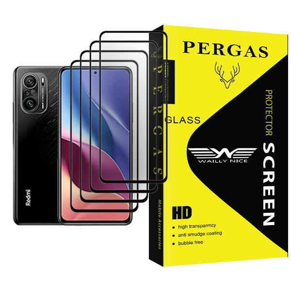 محافظ صفحه نمایش وایلی نایس مدل Pergas Glass MIX004 مناسب برای گوشی موبایل شیائومی Redmi K40 Pro+ بسته چهار عددی