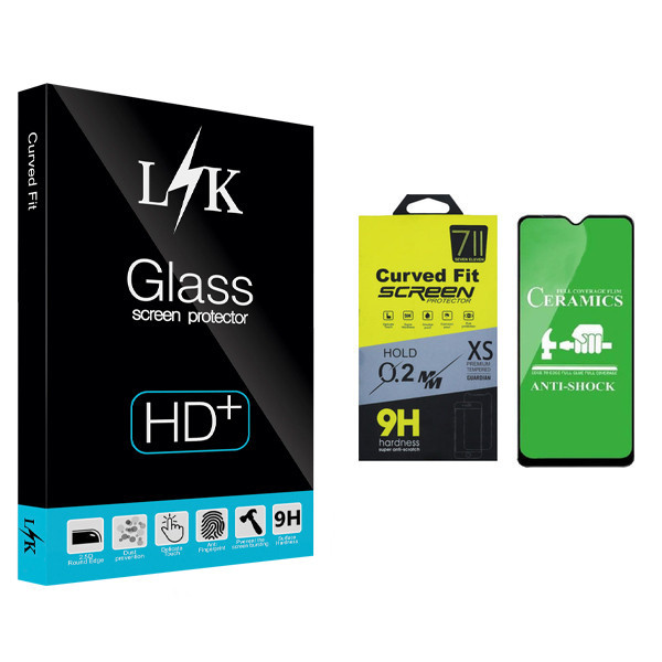 محافظ صفحه نمایش سرامیکی ال کی مدل +LITE مناسب برای گوشی موبایل سامسونگ Galaxy A50/A50S/A30/A30S
