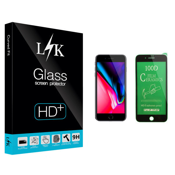محافظ صفحه نمایش سرامیکی ال کی مدل +LITE مناسب برای گوشی موبایل اپل iPhone 7 Plus