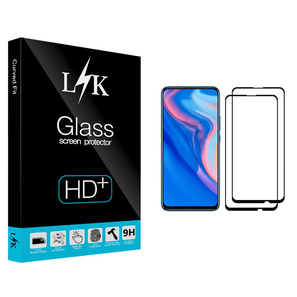 محافظ صفحه نمایش ال کی مدل +LITE مناسب برای گوشی موبایل هوآوی Y9 Prime 2019 بسته دو عددی