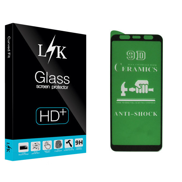 محافظ صفحه نمایش سرامیکی ال کی مدل +LITE مناسب برای گوشی موبایل سامسونگ Galaxy J6 Plus