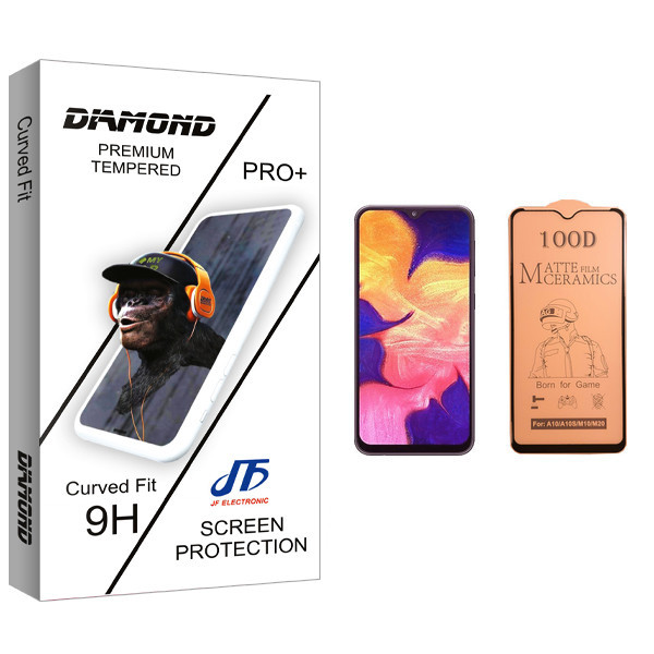 محافظ صفحه نمایش سرامیکی جی اف مدل Diamond glass مناسب برای گوشی موبایل سامسونگ Galaxy A10