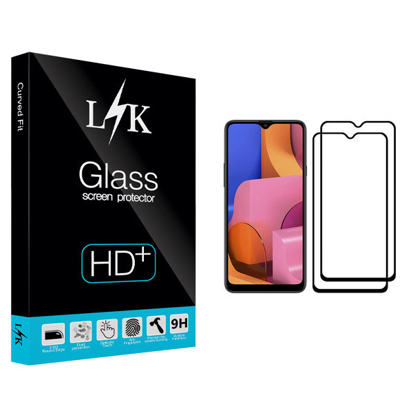 محافظ صفحه نمایش ال کی مدل +LITE مناسب برای گوشی موبایل سامسونگ Galaxy A20s بسته دو عددی