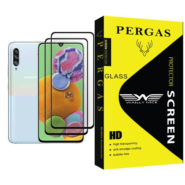 محافظ صفحه نمایش وایلی نایس مدل Pergas Glass MIX002 مناسب برای گوشی موبایل سامسونگ Galaxy A90 5G بسته دو عددی