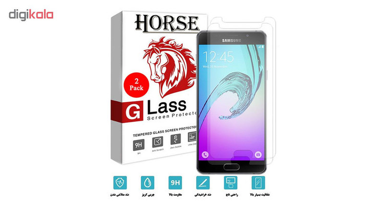محافظ صفحه نمایش هورس مدل UCC مناسب برای گوشی موبایل سامسونگ Galaxy A5 2016 بسته دو عددی