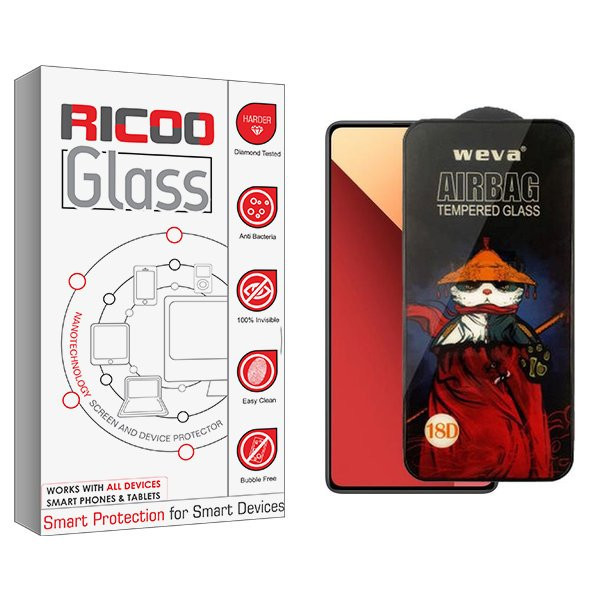 محافظ صفحه نمایش ریکو مدل RiC2 Airbag مناسب برای گوشی موبایل شیائومی Redmi Note 13 4G