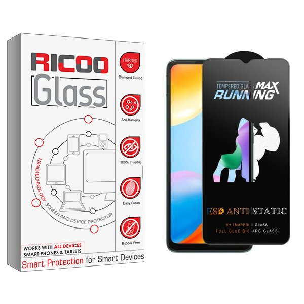محافظ صفحه نمایش ریکو مدل RiC2 Running Max مناسب برای گوشی موبایل شیائومی Redmi 10C