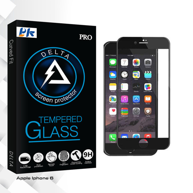 محافظ صفحه نمایش سرامیکی مات پی کی مدل Delta Glass مناسب برای گوشی موبایل اپل Iphone 6