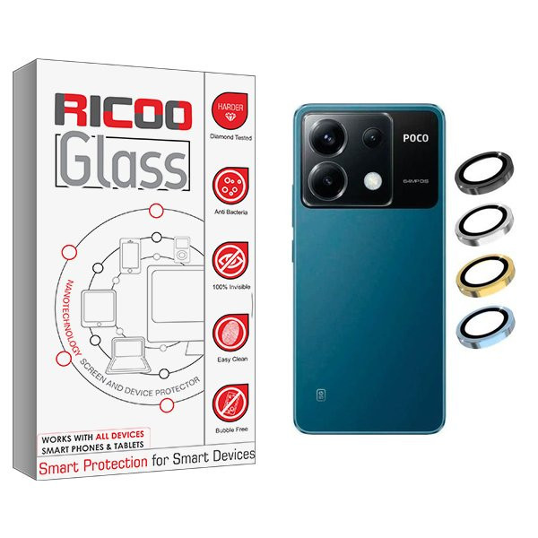 محافظ لنز گوشی ریکو مدل RiC2 Ringi مناسب برای گوشی موبایل شیائومی Poco X6