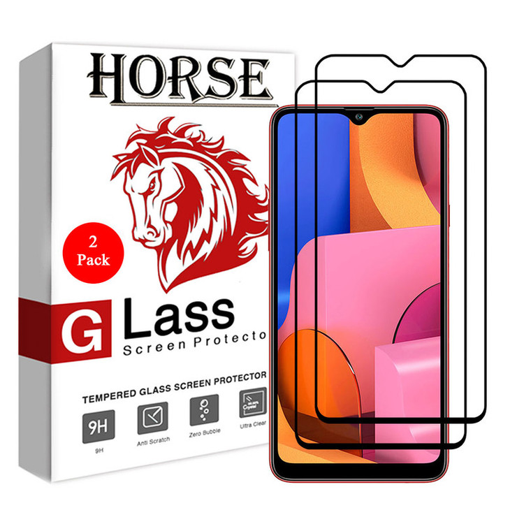 محافظ صفحه نمایش 5D هورس مدل FAG مناسب برای گوشی موبایل سامسونگ Galaxy A20s بسته دو عددی