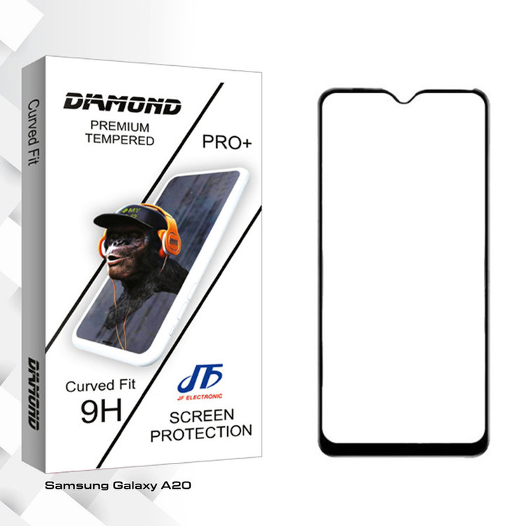 محافظ صفحه نمایش جی اف مدل Diamond glass مناسب برای گوشی موبایل سامسونگ Galaxy A20