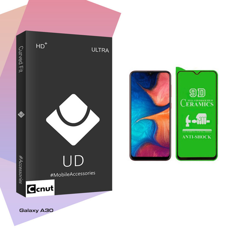 محافظ صفحه نمایش سرامیکی کوکونات مدل UD Black مناسب برای گوشی موبایل سامسونگ Galaxy A30