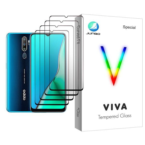 محافظ صفحه نمایش جانبو مدل Viva Glass MIX004 مناسب برای گوشی موبایل اوپو A9 (2020) بسته چهار عددی