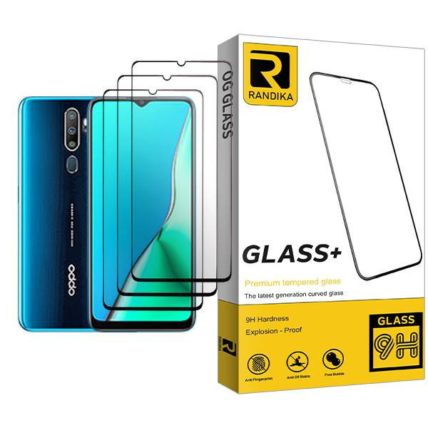 محافظ صفحه نمایش راندیکا مدل Glass MIX003 مناسب برای گوشی موبایل اوپو A9 (2020) بسته سه عددی