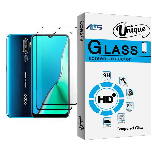 محافظ صفحه نمایش ای اف اس مدل Unique Glass MIX002 مناسب برای گوشی موبایل اوپو A9 (2020) بسته دو عددی