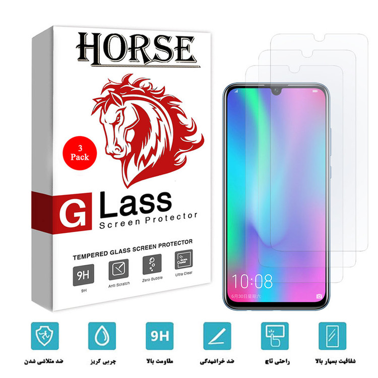 محافظ صفحه نمایش هورس مدل UCC مناسب برای گوشی موبایل هوآوی Honor 10 Lite بسته سه عددی