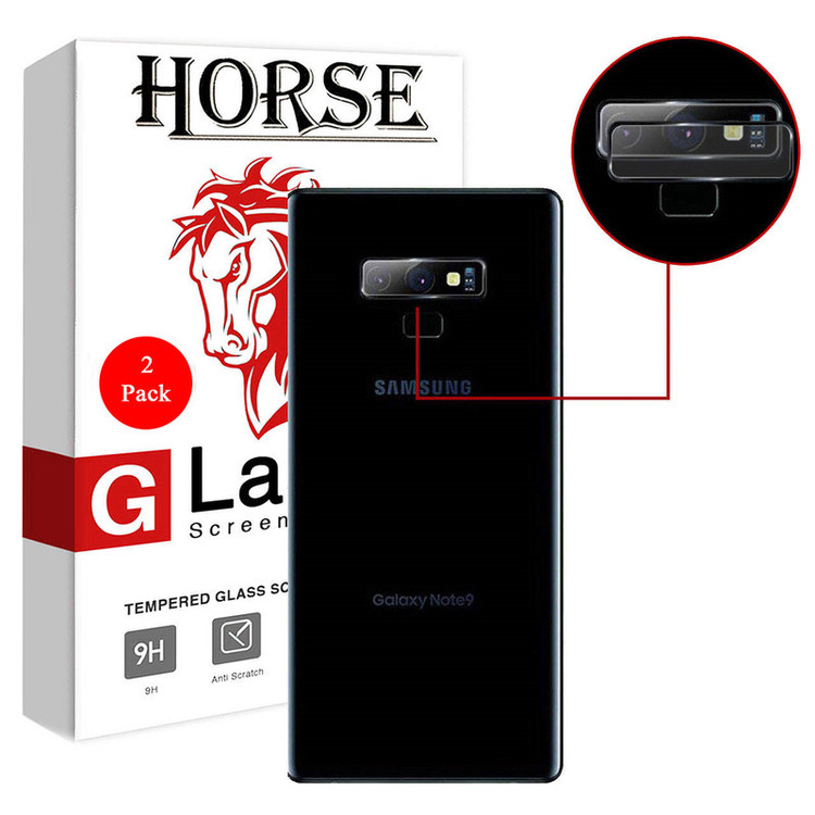 محافظ لنز دوربین هورس مدل UTF مناسب برای گوشی موبایل سامسونگ Galaxy Note 9 بسته دو عددی
