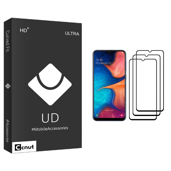 محافظ صفحه نمایش کوکونات مدل UD Black مناسب برای گوشی موبایل سامسونگ Galaxy A20 بسته سه عددی