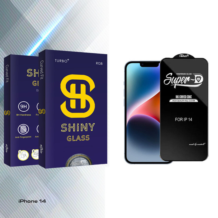 محافظ صفحه نمایش آتوچبو مدل Shiny super-D مناسب برای گوشی موبایل اپل iPhone 14