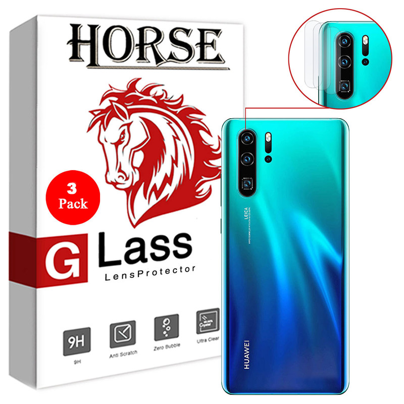 محافظ لنز دوربین هورس مدل UTF مناسب برای گوشی موبایل هوآوی P30 Pro بسته 3 عددی