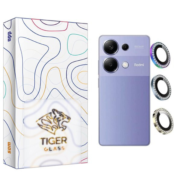 محافظ لنز گوشی تایگر گلس مدل APL2 Ringi negin مناسب برای گوشی موبایل شیائومی Redmi note 13 Pro 4G