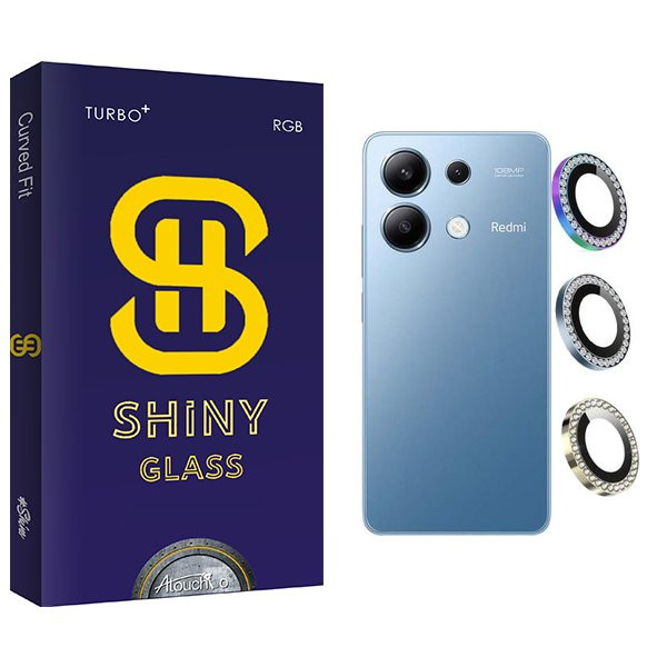 محافظ لنز گوشی آتوچبو مدل Shiny Ringi negin مناسب برای گوشی موبایل شیائومی Redmi note 13 4G