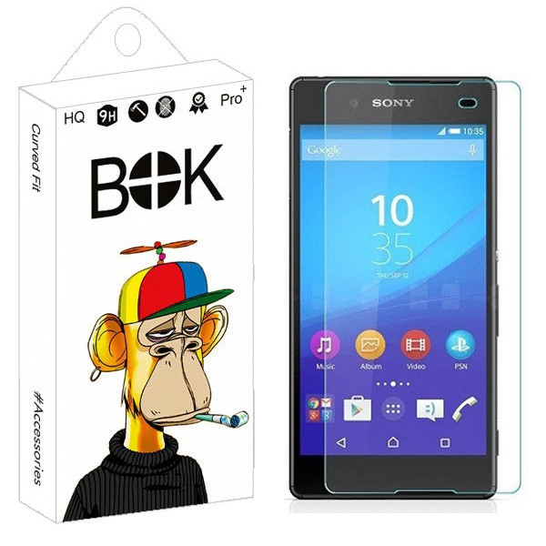محافظ صفحه نمایش شیشه ای بوک مدل Transparent Plus مناسب برای گوشی موبایل سونی Xperia Z4