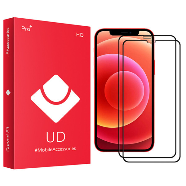 محافظ صفحه نمایش سرامیکی یو دی مدل HQ مناسب برای گوشی موبایل اپل Iphone 12Pro بسته دو عددی