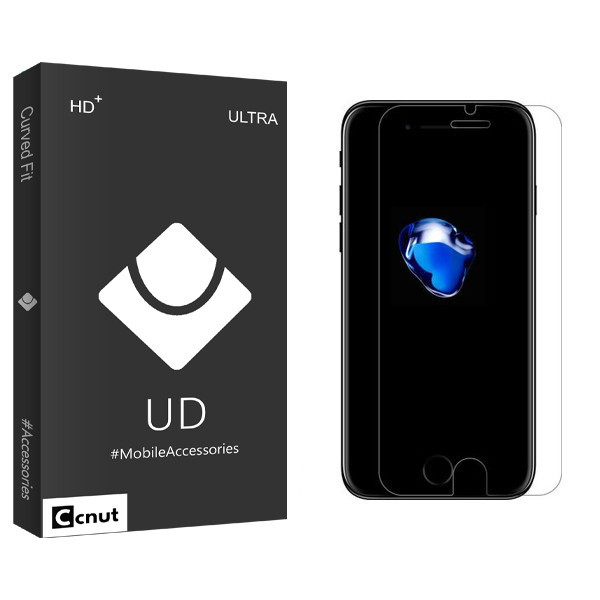 محافظ صفحه نمایش شیشه ای کوکونات مدل UD Black مناسب برای گوشی موبایل اپل iphone 7 . 8