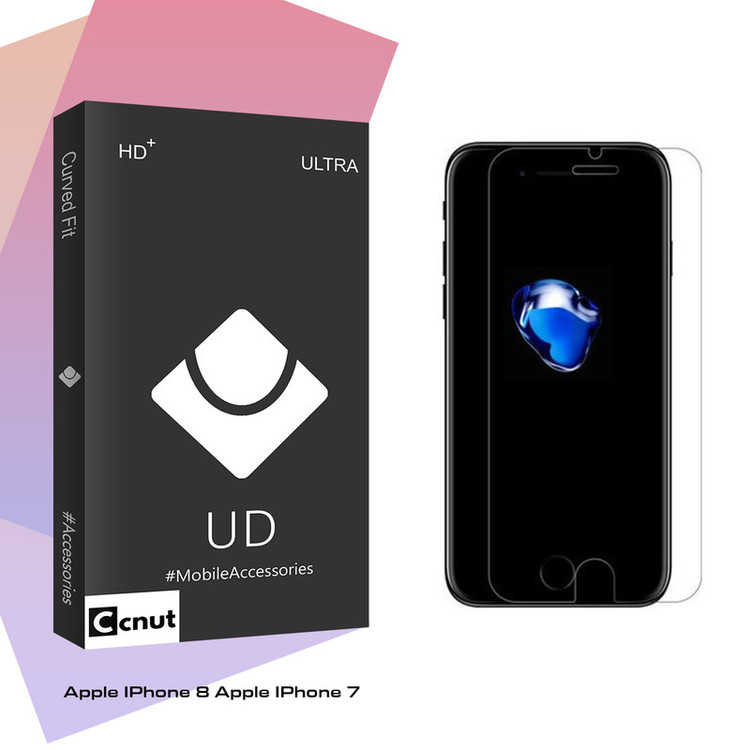 محافظ صفحه نمایش شیشه ای کوکونات مدل UD Black مناسب برای گوشی موبایل اپل iphone 7 . 8