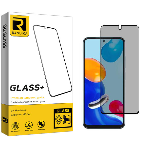 محافظ صفحه نمایش حریم شخصی راندیکا مدل RK مناسب برای گوشی موبایل شیائومی Redmi Note 11 4G