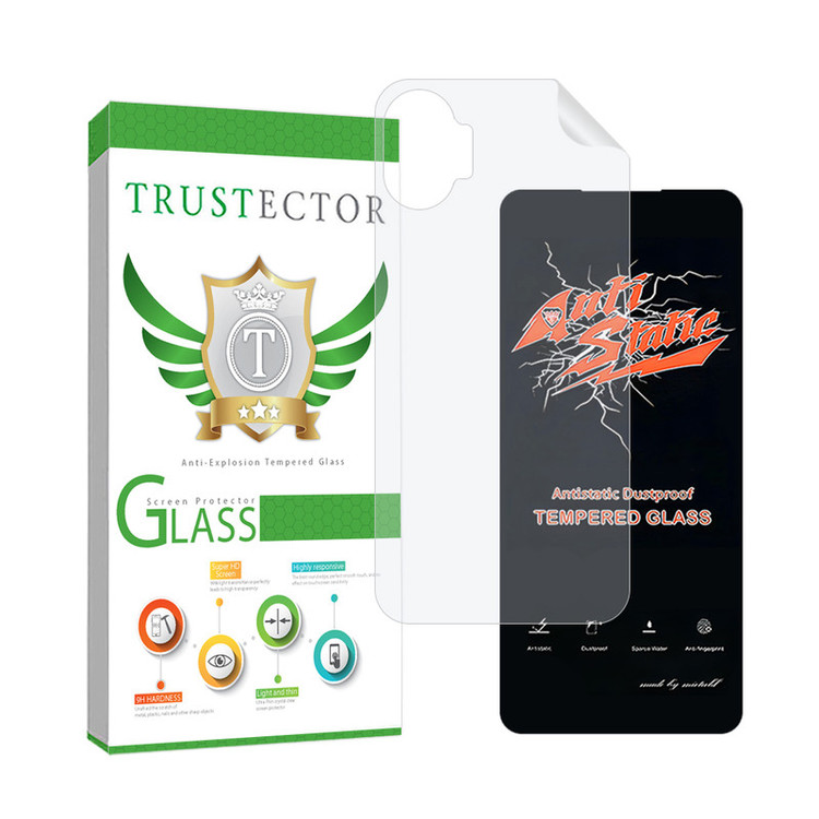 محافظ صفحه نمایش تراستکتور مدل ANTNABKTR مناسب برای گوشی موبایل ناتینگ Phone 1 به همراه محافظ پشت گوشی