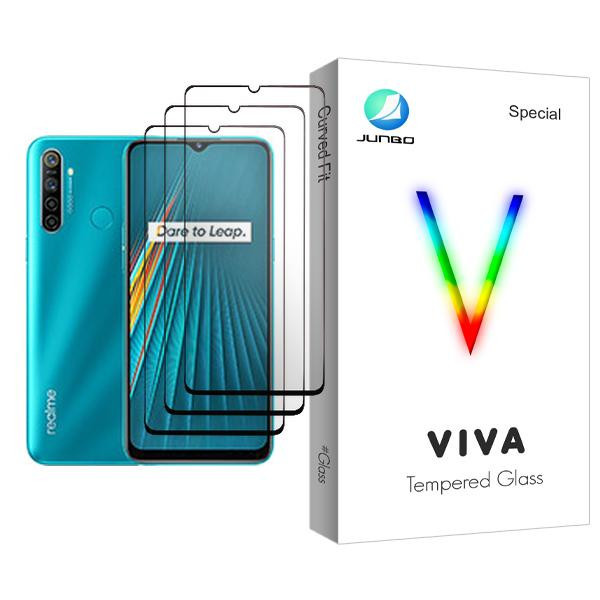 محافظ صفحه نمایش جانبو مدل Viva Glass MIX003 مناسب برای گوشی موبایل ریلمی 5i بسته سه عددی