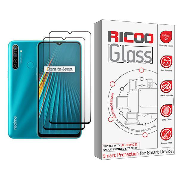 محافظ صفحه نمایش ریکو مدل Glass MIX002 مناسب برای گوشی موبایل ریلمی 5i بسته دو عددی