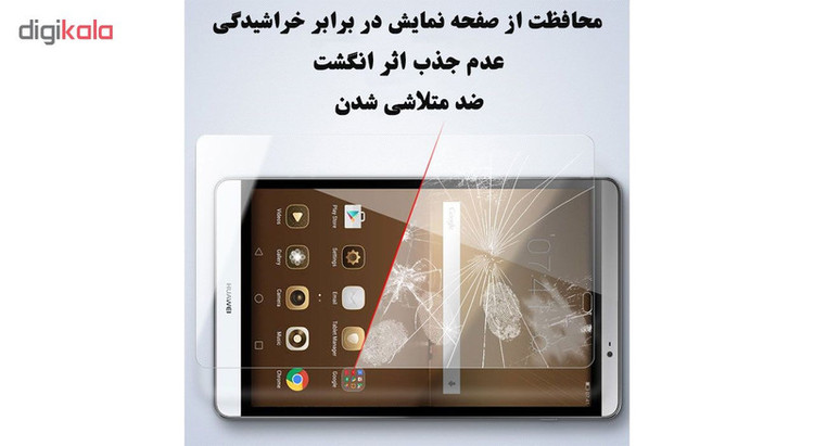 محافظ صفحه نمایش گلس هورس مدل UCC مناسب برای تبلت هوآوی MediaPad M2 8 بسته دو عددی