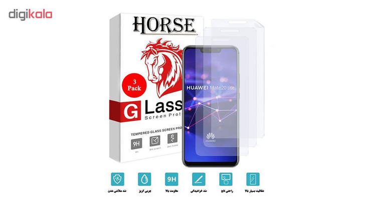 محافظ صفحه نمایش هورس مدل FSN مناسب برای گوشی موبایل هوآوی Mate 20 Lite بسته سه عددی