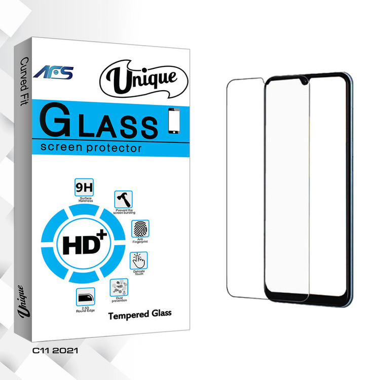 محافظ صفحه نمایش شیشه ای ای اف اس مدل Unique Glass مناسب برای گوشی موبایل ریلمی C11 2021
