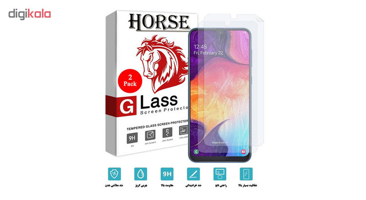 محافظ صفحه نمایش هورس مدل FSN مناسب برای گوشی موبایل سامسونگ Galaxy A30 بسته دو عددی