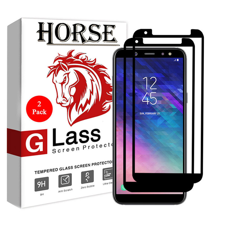 محافظ صفحه نمایش سرامیکی هورس مدل CRM مناسب برای گوشی موبایل سامسونگ Galaxy A6 2018 بسته دو عددی
