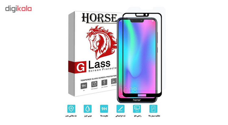 محافظ صفحه نمایش هورس مدل FAG مناسب برای گوشی موبایل آنر 8C مجموعه دو عددی