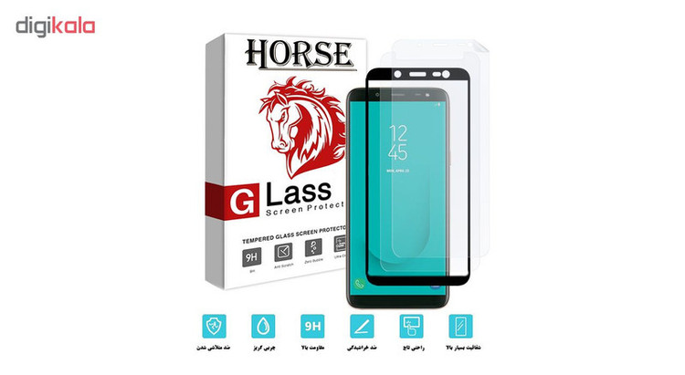 محافظ صفحه نمایش 5D و نانو هورس مدل FAG مناسب برای گوشی موبایل سامسونگ Galaxy J6 2018 مجموعه سه عددی