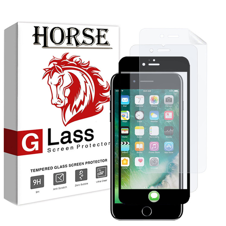 محافظ صفحه نمایش 5D و نانو هورس مدل FAG مناسب برای گوشی موبایل اپل iPhone 7 Plus / 8 Plus مجموعه سه عددی