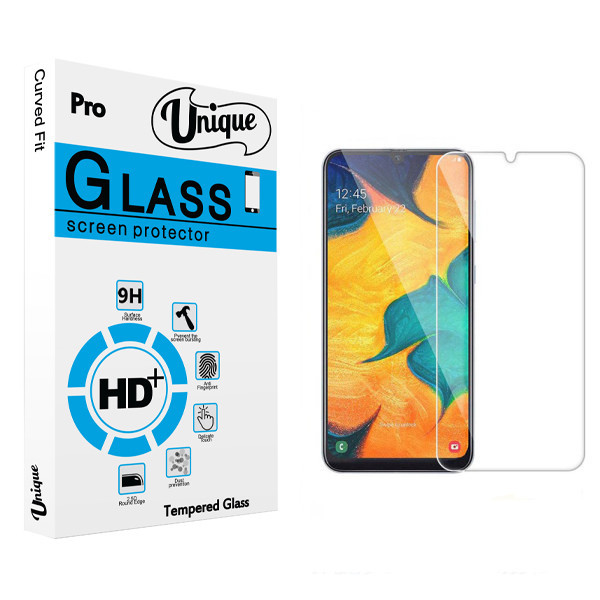 محافظ صفحه نمایش شیشه ای یونیک مدل +Clear مناسب برای گوشی موبایل سامسونگ Galaxy A70