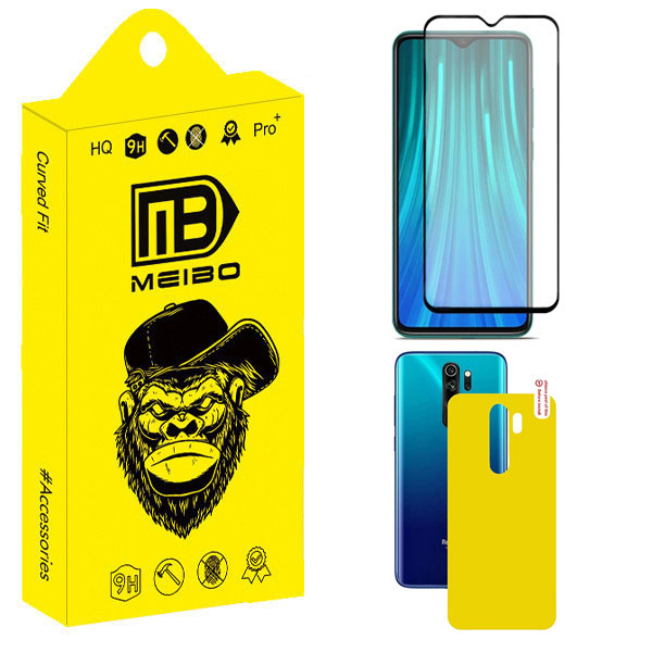 محافظ صفحه نمایش سرامیکی مات میبو مدل Steel مناسب برای گوشی موبایل شیائومی Redmi Note 8 Pro به همراه محافظ پشت گوشی