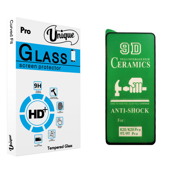 محافظ صفحه نمایش سرامیکی یونیک مدل +Clear مناسب برای گوشی موبایل شیائومی Mi 9T
