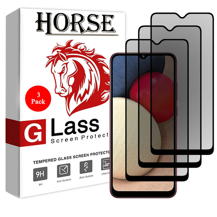 محافظ صفحه نمایش حریم شخصی هورس مدل SSP مناسب برای گوشی موبایل سامسونگ Galaxy A02s بسته سه عددی