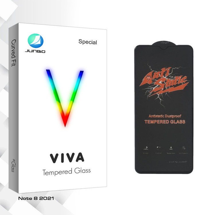محافظ صفحه نمایش شیشه ای جانبو مدل Viva Glass ANTI-STATIC مناسب برای گوشی موبایل شیائومی Note 8 2021